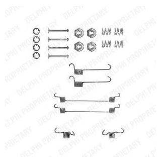 Комплектуючі гальмівних колодок Delphi LY1110