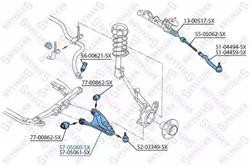 Важіль підвіски Stellox 5705060SX