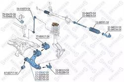 Важіль підвіски Stellox 5703687SX